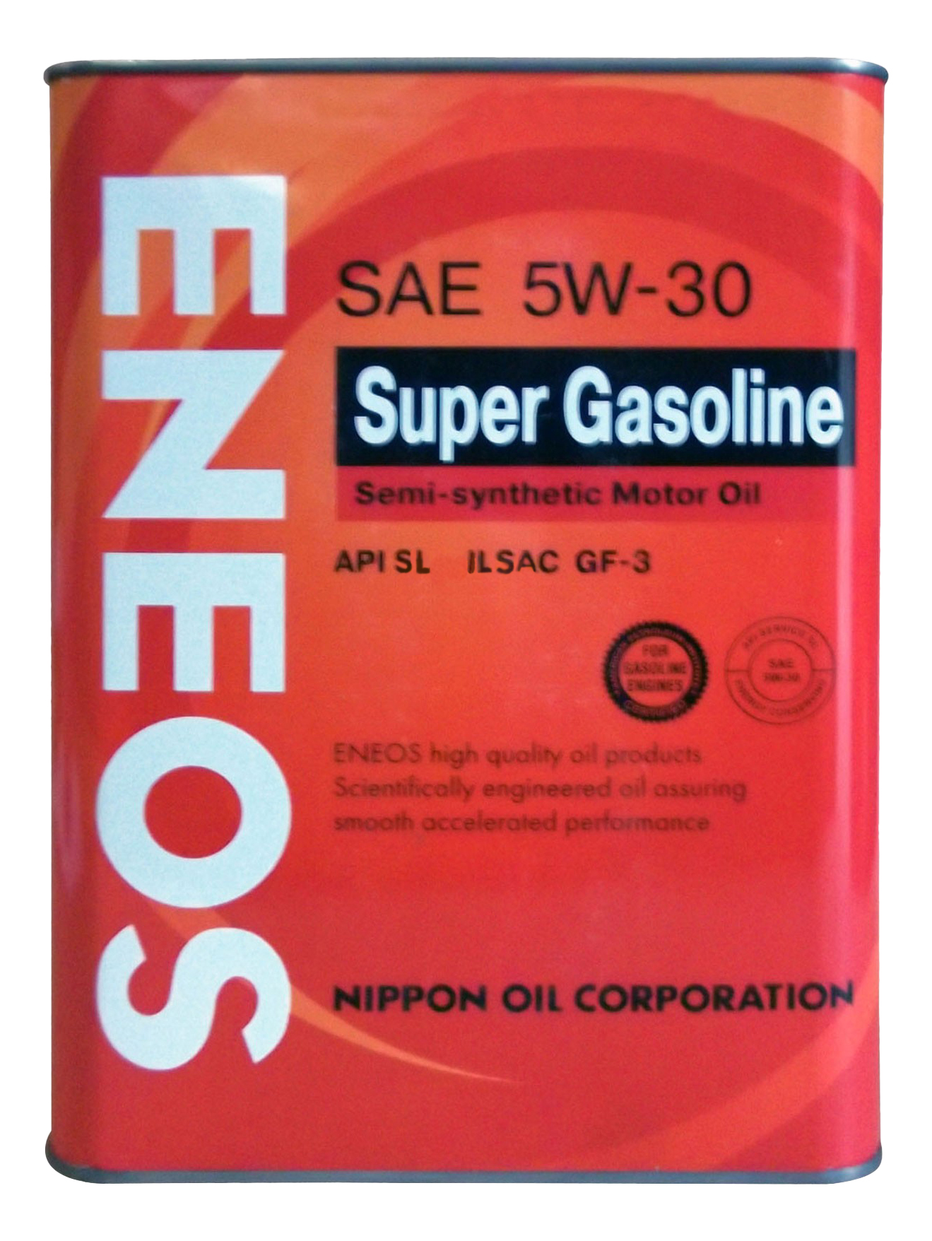 Моторное масло Eneos Super Gasoline Semi-Synthetic 5W30 4л