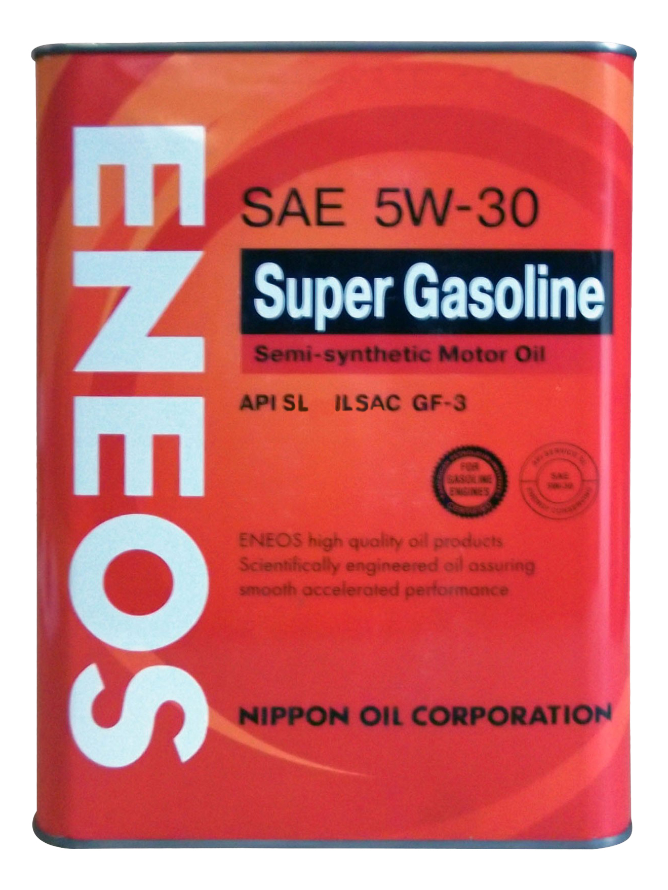 фото Моторное масло eneos super gasoline semi-synthetic sae 5w-30 4л