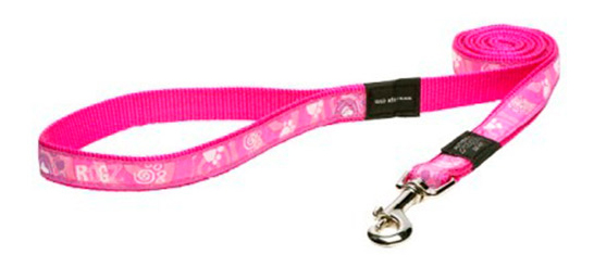фото Поводок для собак rogz  fancy dress 20 мм 1,4 м розовый