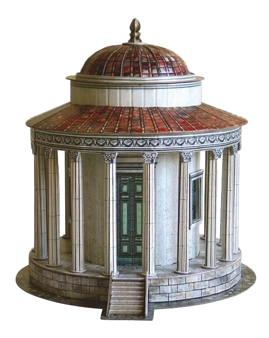 Модели для сборки Умная бумага Храм Весты в Тиволи