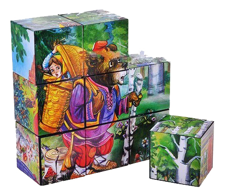 

Детские кубики Рыжий Кот Машенька и медведь, машенька и медведь