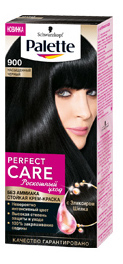 фото Краска для волос palette perfect care 900 насыщенный черный