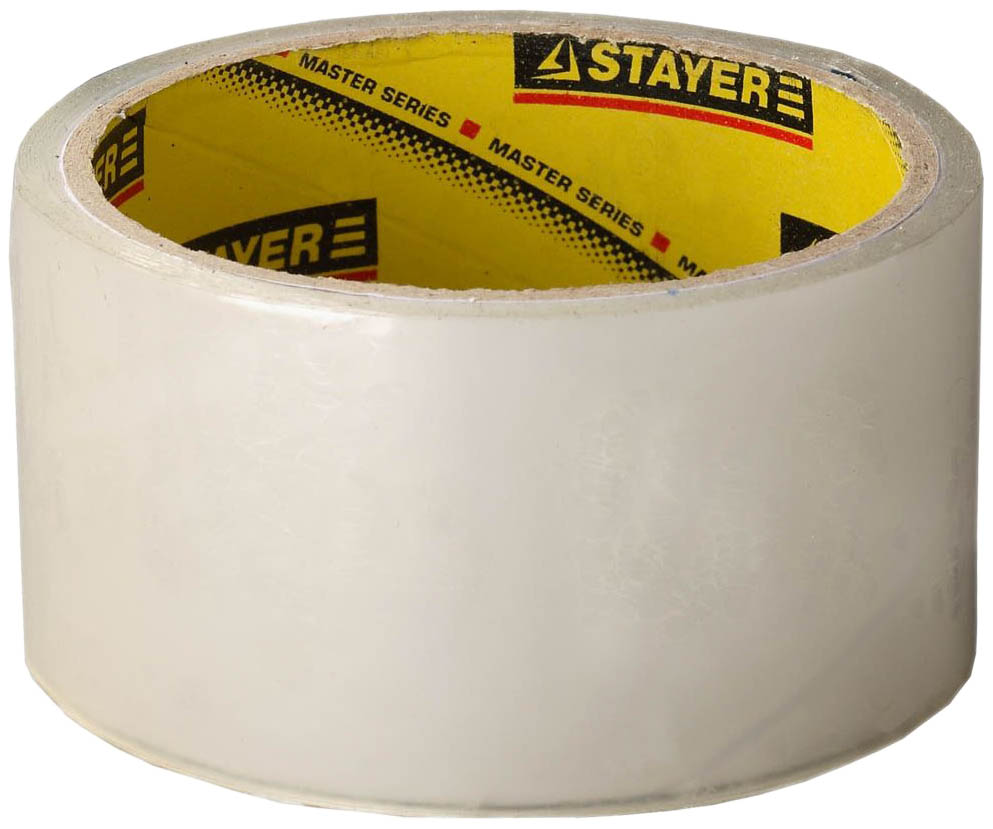

Клейкая лента Stayer "MASTER", прозрачная, 48мм х 60м, 1204-50