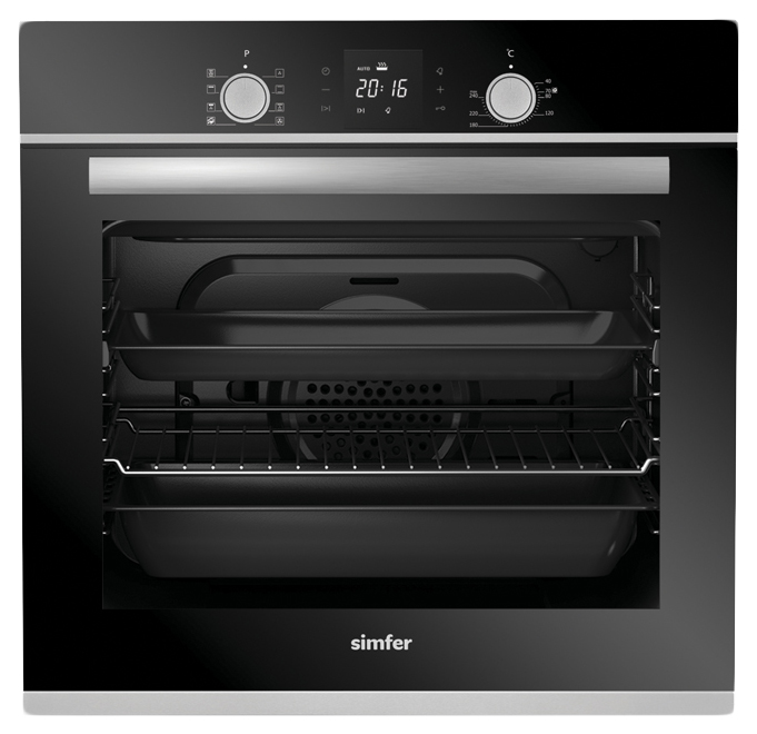 фото Встраиваемый электрический духовой шкаф simfer b6ev68011 black