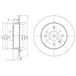 фото Тормозной диск delphi bg3403