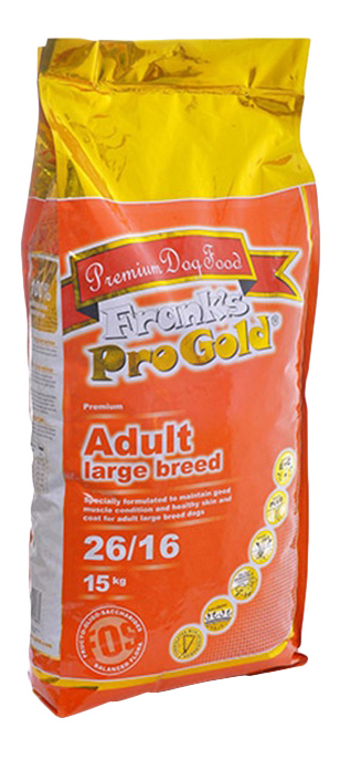 фото Сухой корм для собак frank's progold adult large breed large, курица, 15кг