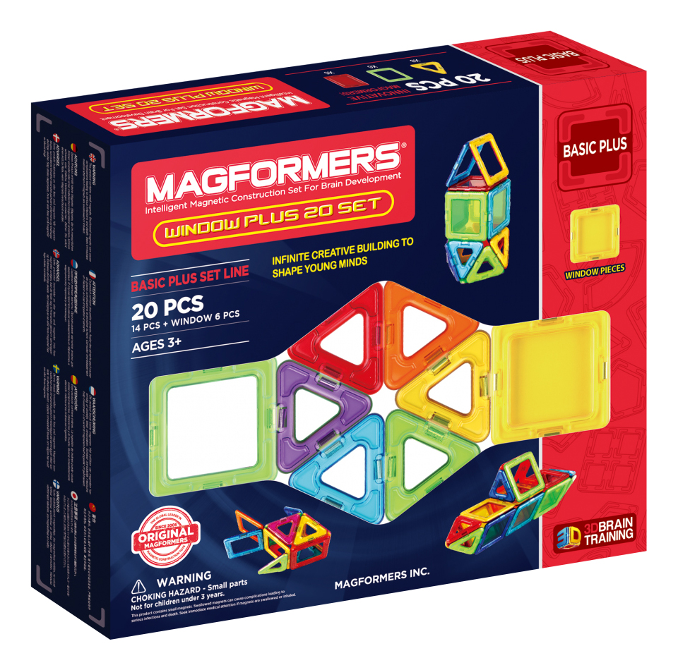 фото Конструктор магнитный magformers window plus set 20 set