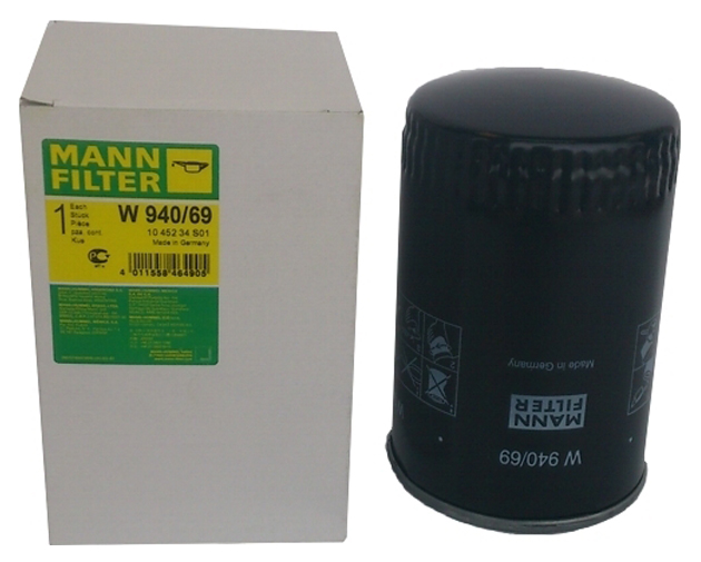 фото Фильтр масляный двигателя mann-filter w940/69