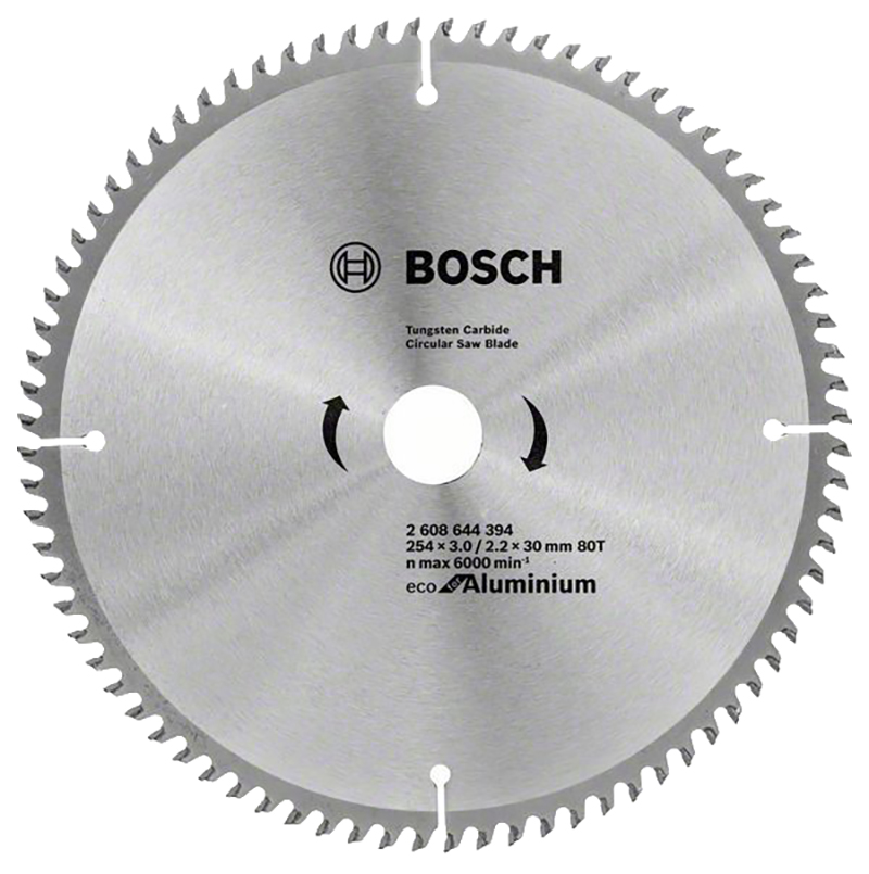 фото Пильный диск по дереву bosch eco alu/multi 254x30-80t 2608644394