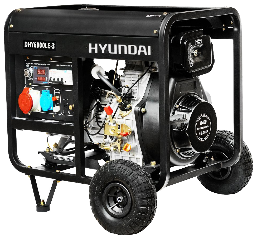 Генератор дизельный Hyundai DHY 6000LE-3 предпусковой подогреватель для hyundai hd65 с двигателем d4dd старт