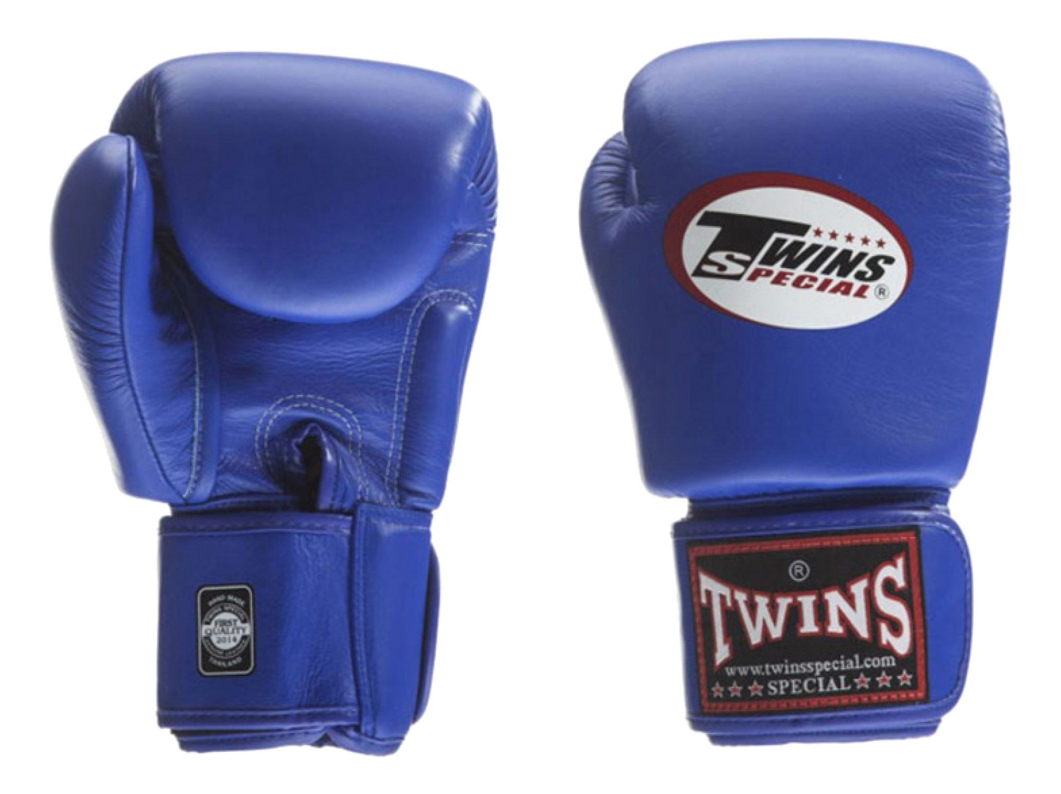 Боксерские перчатки Twins BGVL-3 синие, 16 унций