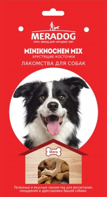 фото Лакомство для собак mera, miniknochen mix, хрустящие косточки, 2500г