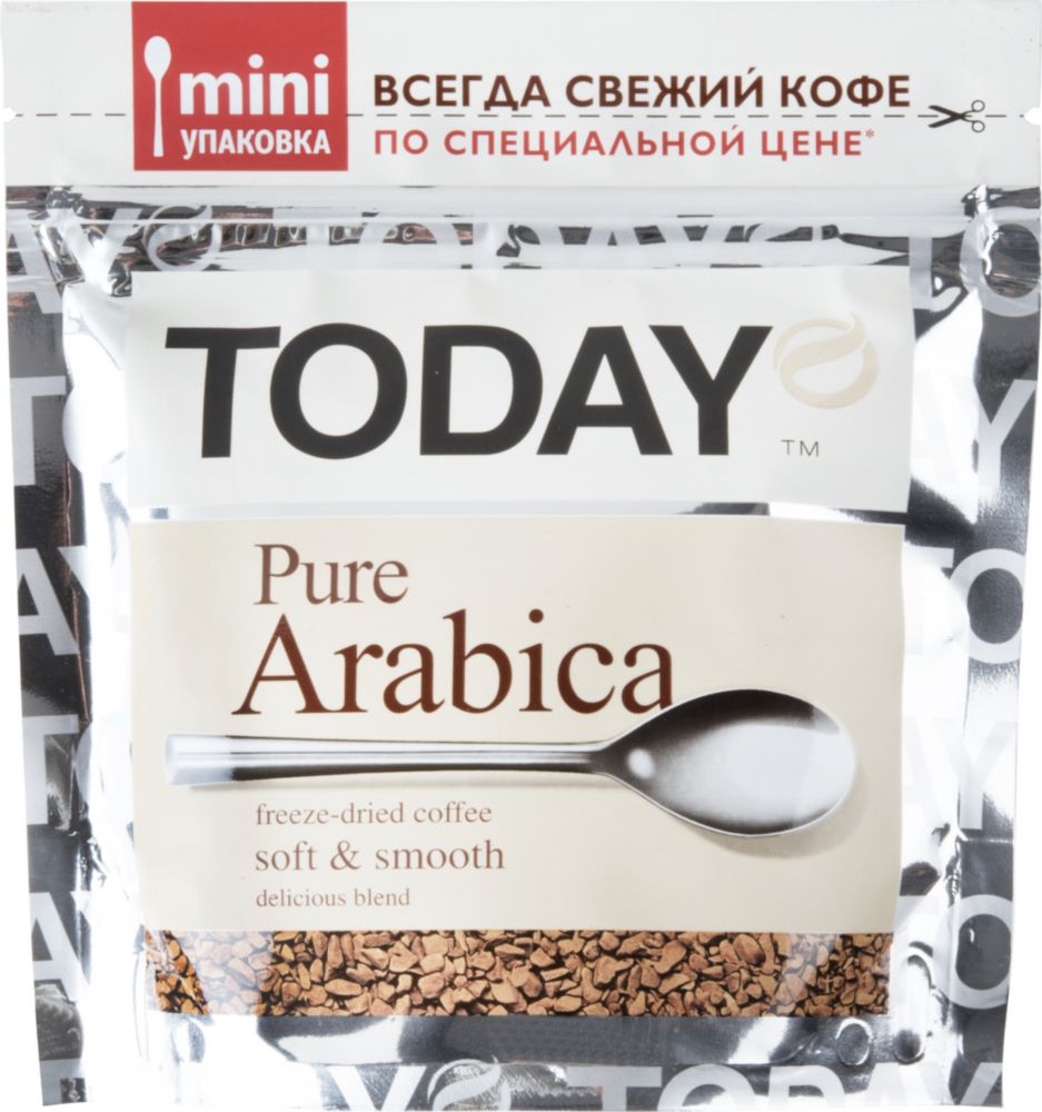 Кофе растворимый Today pure arabica 37.5 г