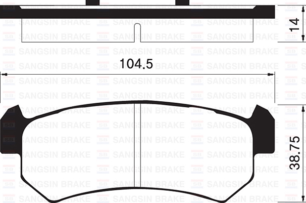 

Колодки тормозные задние SANGSIN CHEVROLET LACETTI