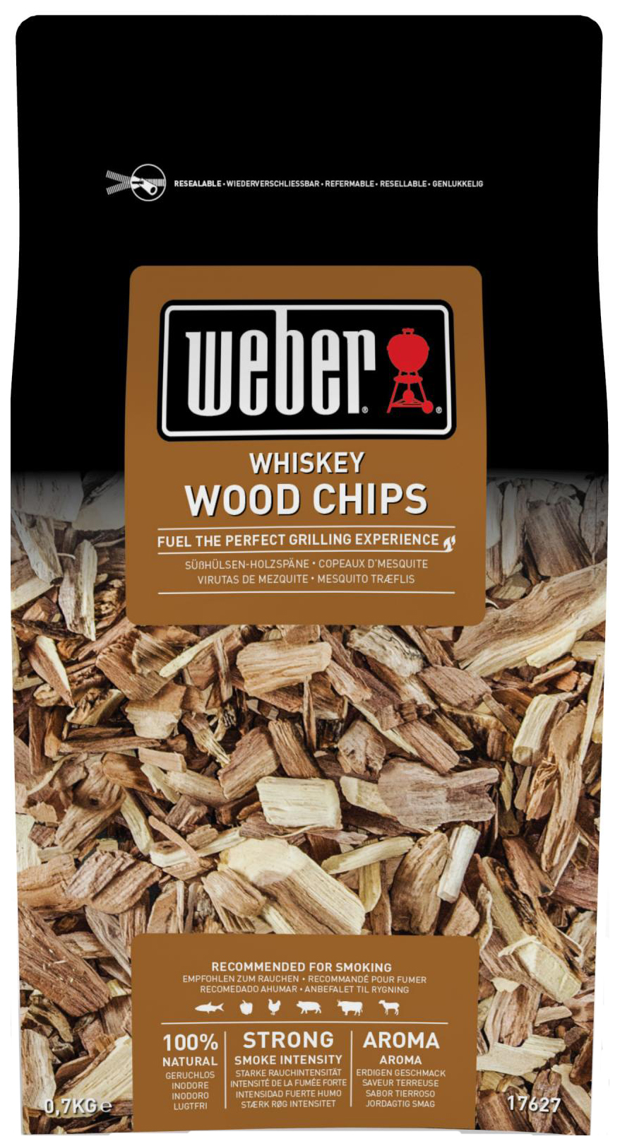 Щепа для копчения дубовая Weber 17627 Wood Chips Whiskey 07 кг 1595₽