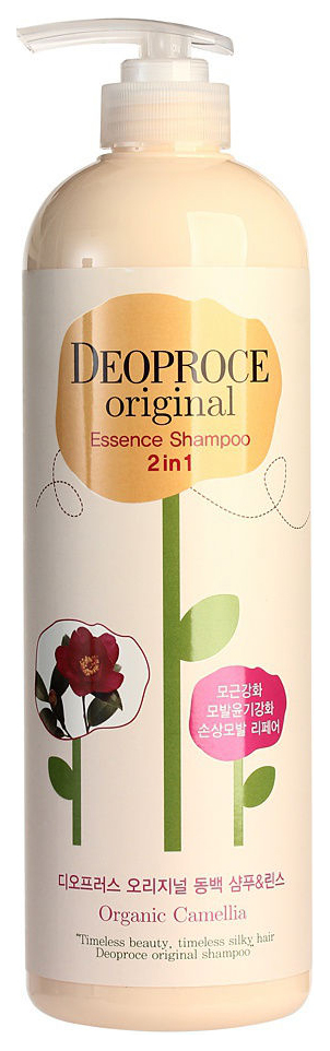 фото Шампунь deoproce original essence 2 in 1 camellia 1 л