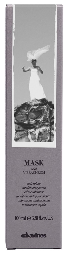 фото Краска для волос davines mask with vibrachrom 6.71 бежево-пепельный темный блонд 100 мл