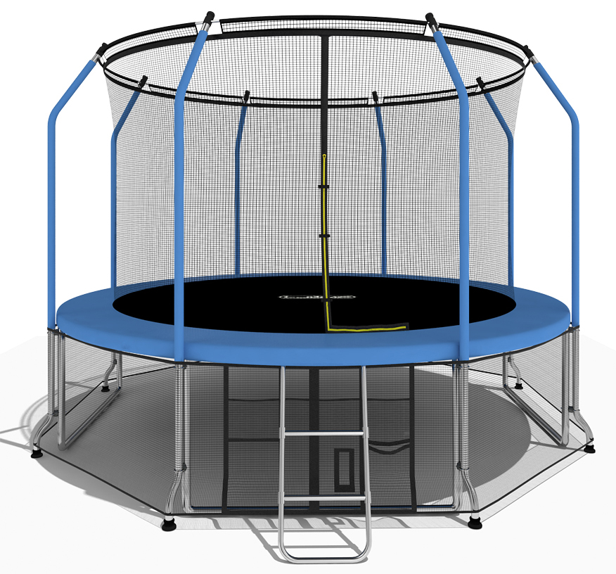 

Батут i-JUMP Elegant с сеткой и лестницей 360 см, blue, Elegant