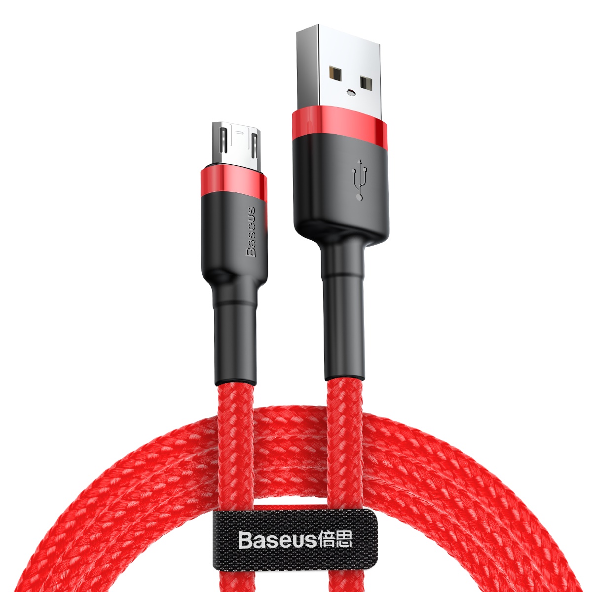 Кабель Baseus microUSB 2m Red/Black/Red