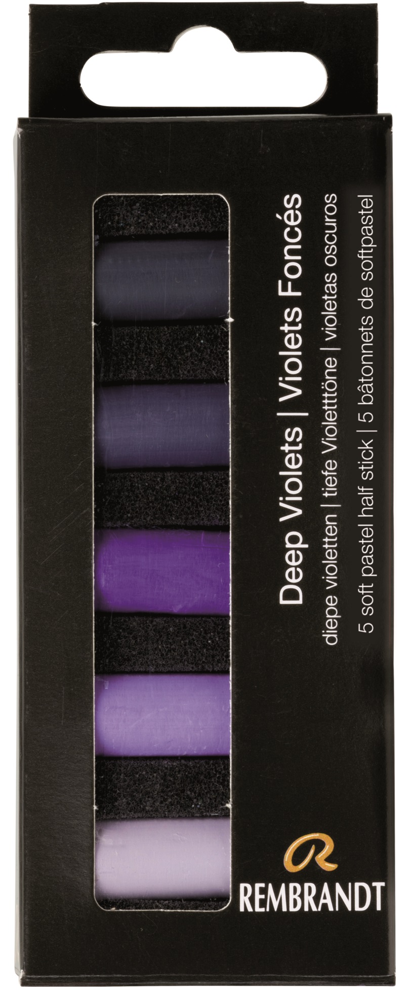 фото Набор сухой мягкой пастели rembrandt (глубокий фиолетовый) 5 цветов royal talens