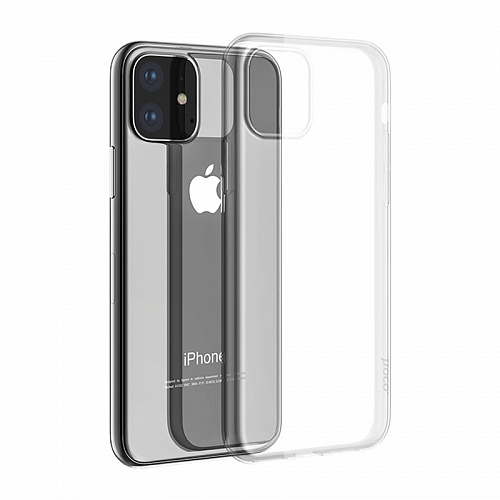 фото Чехол hoco light series tpu для apple iphone 11 transparent