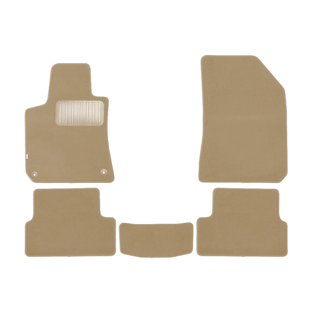 

Коврики в салон Klever Premium GEELY Emgrand X7 2013, 5 шт. текстиль, бежевые