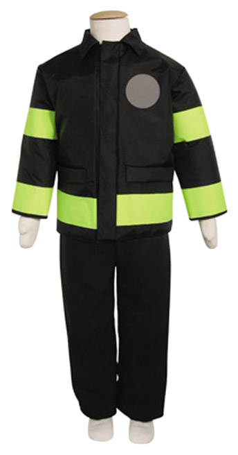 фото Карнавальный костюм travis designs пожарный; полицейский, цв. зеленый; черный р.98