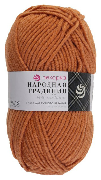 

Пряжа Пехорка 4418911 Народная традиция 1155 золотемно- Медовый, Народная традиция