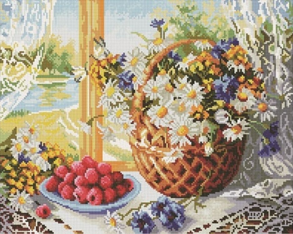 

Алмазная вышивка Painting Diamond Летнее утро, 40x50 см, Летнее утро