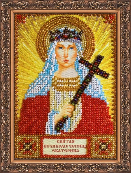 

Вышивка бисером Абрис Арт AАМ-023 Св.Екатерина 10x15 см