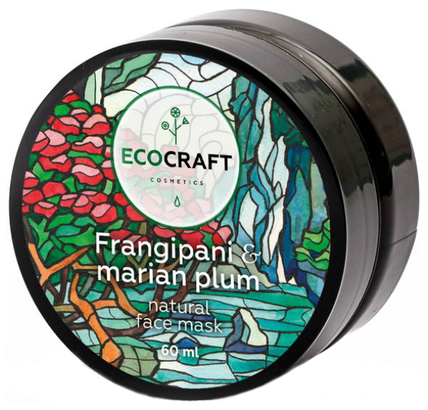 Маска для лица Ecocraft Natural Hydrogel Face Mask Frangipani and marian plum 60 мл тоник для лица ecocraft