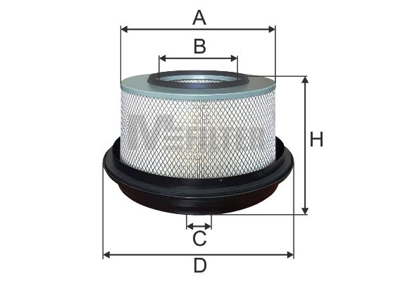 

Фильтр воздушный MFILTER A 568
