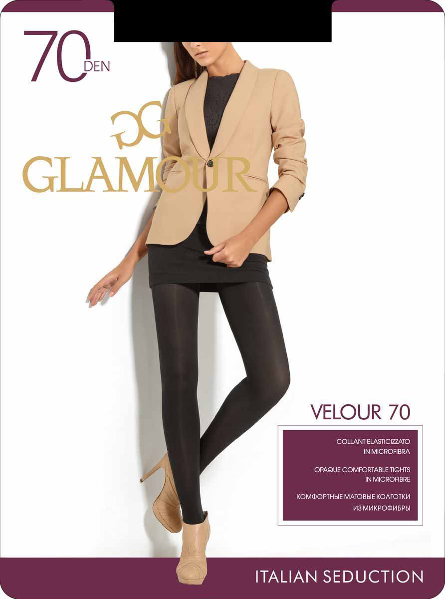 фото Колготки glamour 'velour 70' nero, размер 3