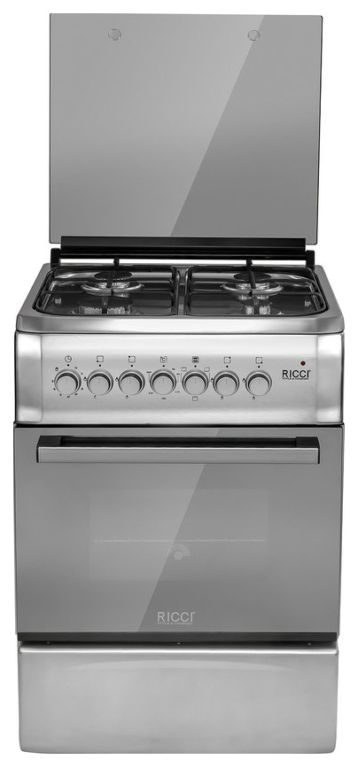 

Комбинированная плита RICCI RKC 5704 IX Silver, RKC 5704 IX