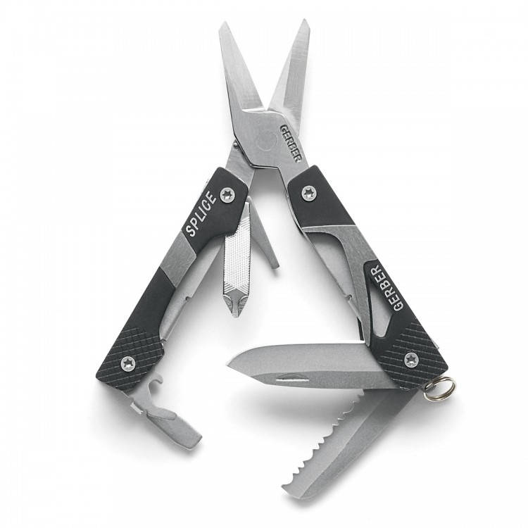 фото Мультитул gerber splice pocket tool 31-000013 серый, 9 функций