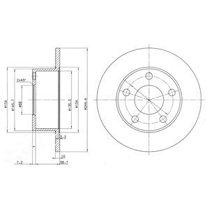 

Тормозной диск DELPHI BG2746C