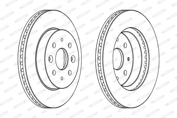 фото Тормозной диск ferodo ddf1542