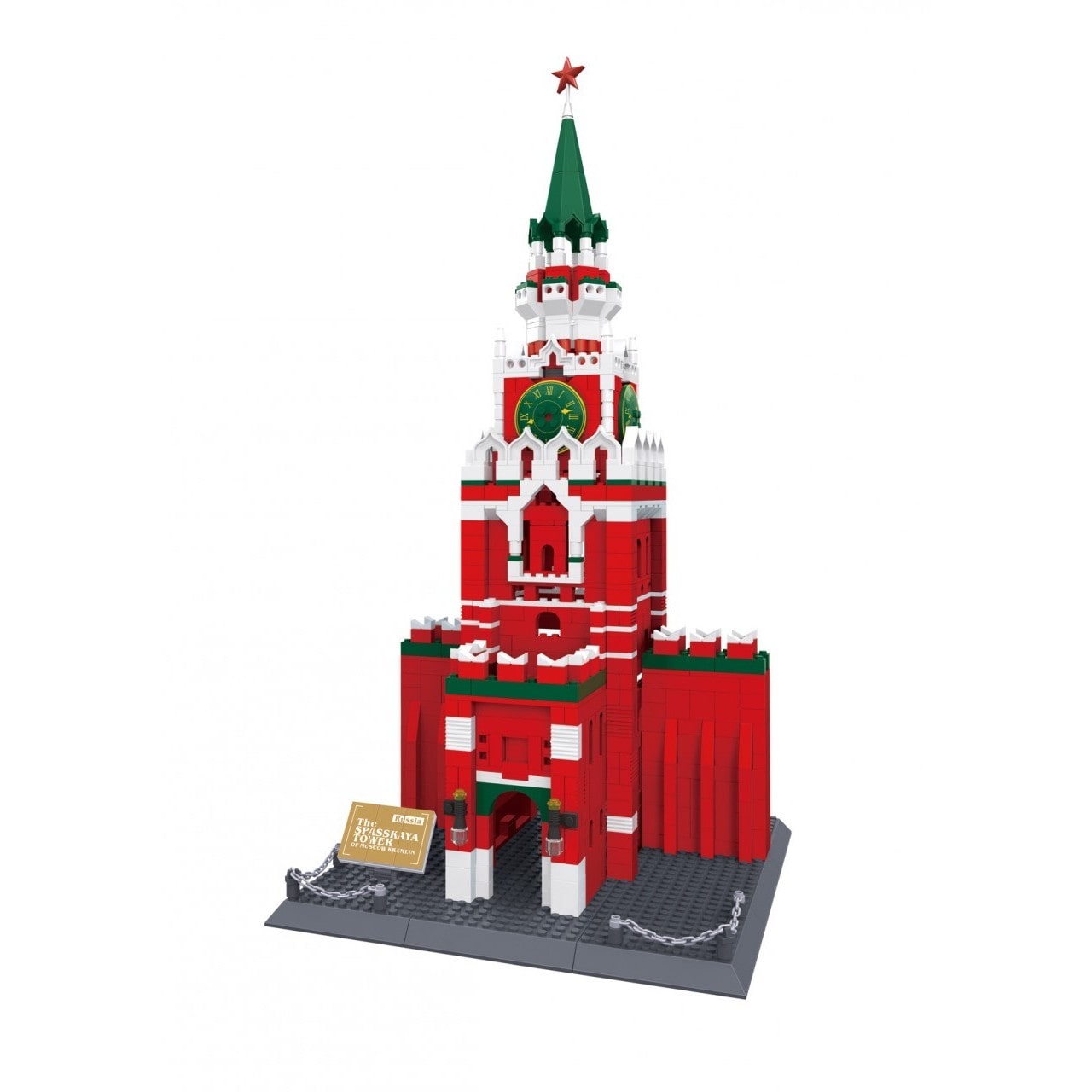 Конструктор Спасская башня Московского Кремля 1048 деталей