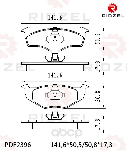 

Комплект тормозных колодок RIDZEL PDF2396