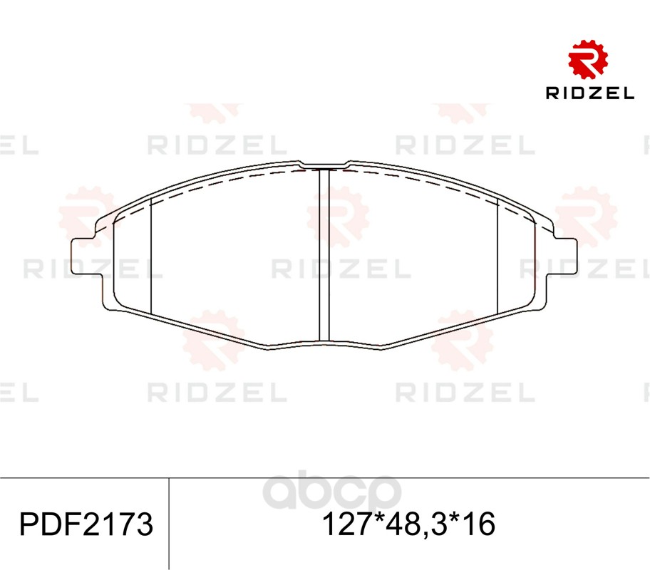 

Комплект тормозных колодок RIDZEL PDF2173