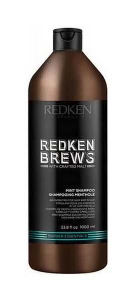 фото Шампунь redken brews with crafted malt mint 1 л