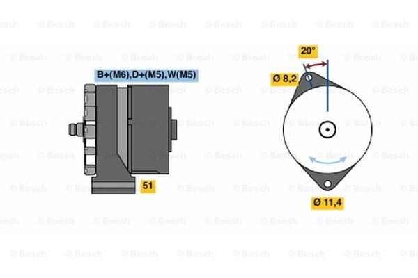 

Генератор BOSCH 0 986 031 190