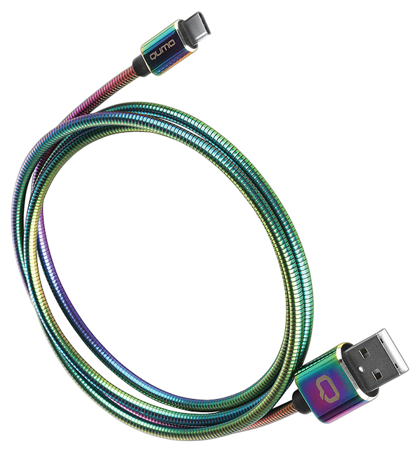 Кабель Qumo Rainbow USB 2,0-Type C 1,2м
