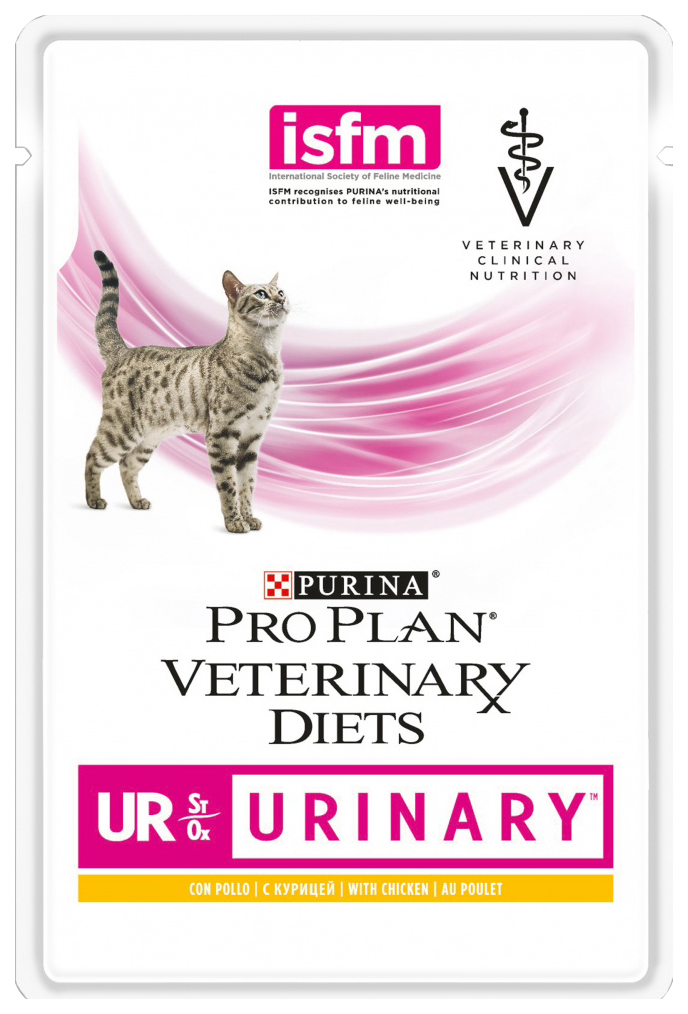 Влажный корм для кошек Pro Plan Veterinary Diets UR Urinary, курица, 85г