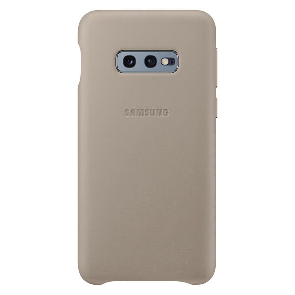 фото Чехол samsung leather cover для galaxy s10e grey