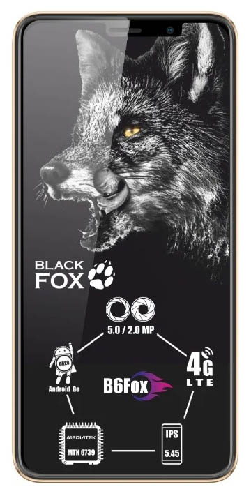 фото Смартфон black fox b6 fox 1/8gb gold