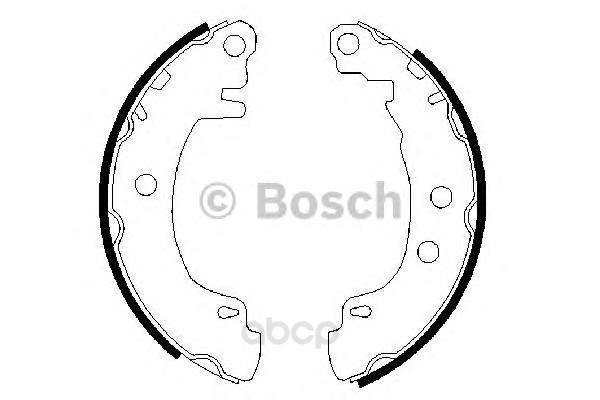 

Тормозные колодки барабанные BOSCH 0986487550
