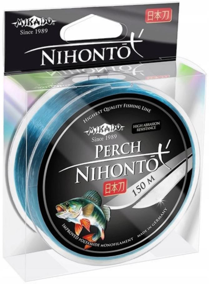 фото Леска монофильная mikado nihonto perch 0,22 мм, 150 м, 6,65 кг