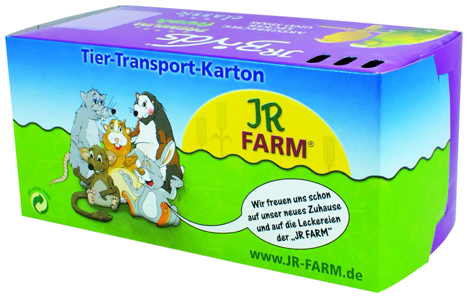 фото Коробка для транспортировки мелких животных jr farm 30,2х15х15,2 см