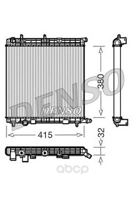

Радиатор 380x415 Denso DRM07010